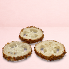Darling Bun Shop natural loofah chews for small pets with a crunchy pumpkin coating for dental health