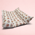 Darling Bun Shop Autumnal Hedgehogs Snuggle & Flop Bed with raised sides and cute hedgehog print for rabbit comfort.