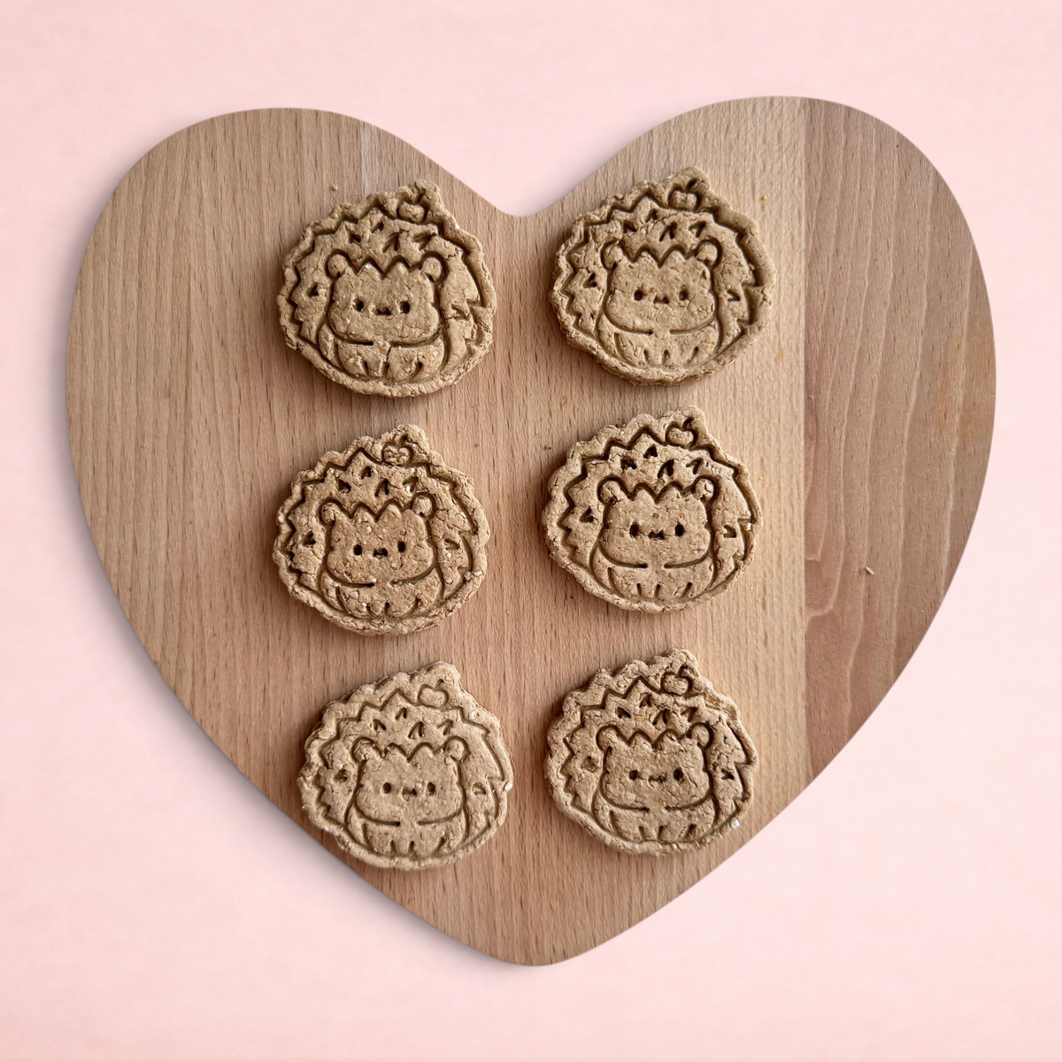 Darling Bun Shop handmade banana and oat hedgehog-shaped treats for rabbits and small animals