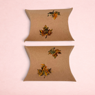 Darling Bun Shop maple leaf boredom breaker pillows made of brown cardboard with dried forage filling for small pets
