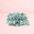 Darling Bun Shop green and grey felt snuffle mat for small pets to encourage foraging and slow feeding