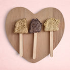 Darling Bun Shop handmade ghost-shaped rabbit treats made from natural oats, apple, banana, and blueberry ingredients.