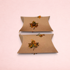 Darling Bun Shop maple leaf shaped cardboard boredom breaker pillows filled with dried forage for small pets