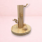 Darling Bun Shop wooden Thinking & Learning Feed Tree puzzle toy for rabbits with sliding and pulling mechanisms.