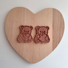 Valentine's Teddy Bear Cookies