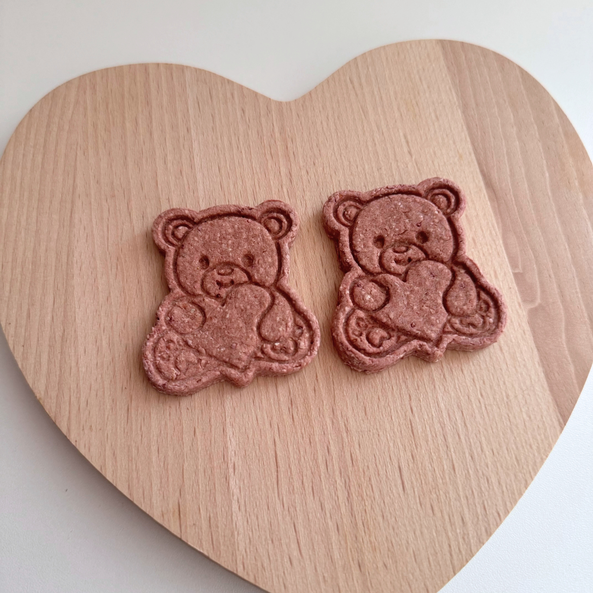 Valentine's Teddy Bear Cookies